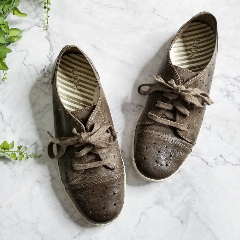 Taos | Holesome Vintage Khaki Leather Sneakers